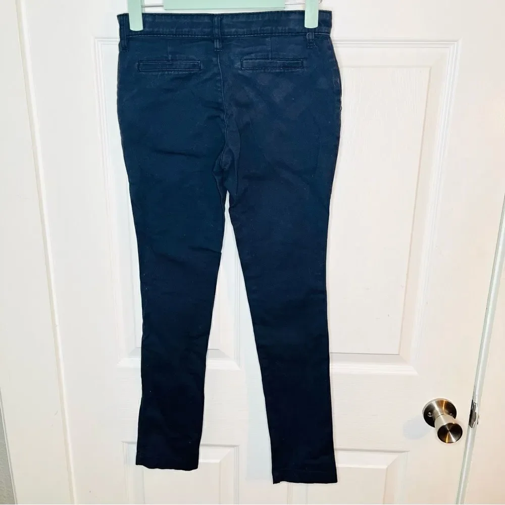 Old Navy Casual Navy Blue Pants Slim Uniform Pants Girls 12